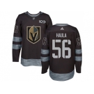 Men Adidas Vegas Golden Knights #56 Erik Haula Black 1917-2017 100th Anniversary Stitched NHL Jersey