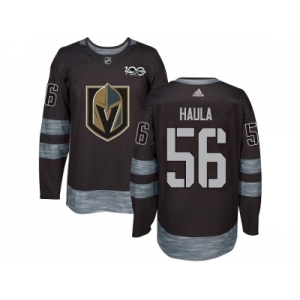 Men Adidas Vegas Golden Knights #56 Erik Haula Black 1917-2017 100th Anniversary Stitched NHL Jersey