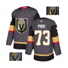 Men Adidas Vegas Golden Knights #73 Brandon Pirri Authentic Gray Fashion Gold NHL Jersey