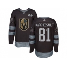 Men Adidas Vegas Golden Knights #81 Jonathan Marchessault Black 1917-2017 100th Anniversary Stitched NHL Jersey