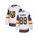 Men Adidas Vegas Golden Knights #88 Nate Schmidt White Road Authentic Stitched NHL Jersey