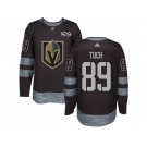 Men Adidas Vegas Golden Knights #89 Alex Tuch Black 1917-2017 100th Anniversary Stitched NHL Jersey