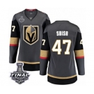 Men Sbisa Authentic Black Home Fanatics Branded Breakaway 2018 Stanley Cup Final NHL Jersey