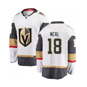 Men Vegas Golden Knights #18 James Neal Authentic White Away Fanatics Branded Breakaway NHL Jersey