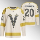 Men Vegas Golden Knights #20 Chandler Stephenson Cream 2024 Winter Classic Breakaway Stitched Jersey