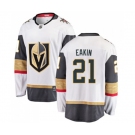 Men Vegas Golden Knights #21 Cody Eakin Authentic White Away Fanatics Branded Breakaway NHL Jersey