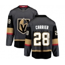 Men Vegas Golden Knights #28 William Carrier Authentic Black Home Fanatics Branded Breakaway NHL Jersey