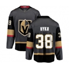 Men Vegas Golden Knights #38 Tomas Hyka Authentic Black Home Fanatics Branded Breakaway NHL Jersey