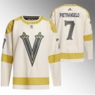 Men Vegas Golden Knights #7 Alex Pietrangelo Cream 2024 Winter Classic Breakaway Stitched Jersey