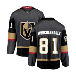 Men Vegas Golden Knights #81 Jonathan Marchessault Authentic Black Home Fanatics Branded Breakaway NHL Jersey