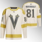 Men Vegas Golden Knights #81 Jonathan Marchessault Cream 2024 Winter Classic Breakaway Stitched Jersey