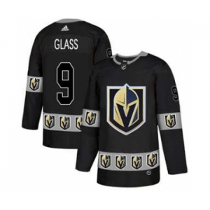 Men's Golden Knights #9 Cody Glass Black Authentic Team Logo Fashion Stitched Hockey Jersey