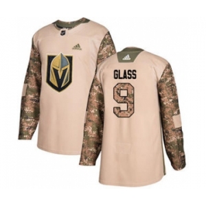 Men's Golden Knights #9 Cody Glass Camo Authentic 2017 Veterans Day Stitched Hockey Jersey
