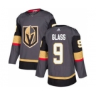 Men's Golden Knights #9 Cody Glass Grey Home Authentic Stitched Hockey Jersey