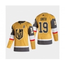 Men's Vegas Golden Knights #19 Reilly Smith 2020-21 Authentic Player Alternate Stitched Hockey Jersey Gold
