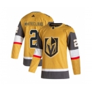 Men's Vegas Golden Knights #2 Zach Whitecloud Gold Stitched Jersey