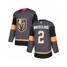 Men's Vegas Golden Knights #2 Zach Whitecloud Gray Stitched Jersey