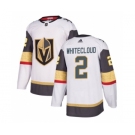 Men's Vegas Golden Knights #2 Zach Whitecloud White Stitched Jersey