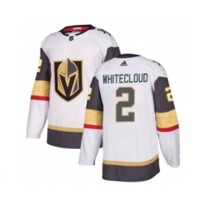 Men's Vegas Golden Knights #2 Zach Whitecloud White Stitched Jersey