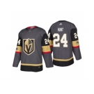 Men's Vegas Golden Knights #24 Brad Hunt Steel Grey 2017-2018 Season Jersey