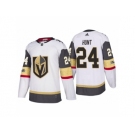 Men's Vegas Golden Knights #24 Brad Hunt White 2017-2018 Season Jersey