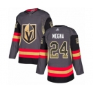 Men's Vegas Golden Knights #24 Jaycob Megna Authentic Black Drift Fashion Hockey Jersey