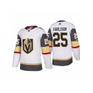 Men's Vegas Golden Knights #25 William Karlsson White 2017-2018 Season Jersey