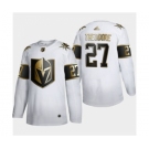 Men's Vegas Golden Knights #27 Shea Theodore White Golden Edition Limited Stitched Hockey Jersey