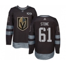 Men's Vegas Golden Knights #61 Mark Stone Authentic Black 1917-2017 100th Anniversary Hockey Jersey