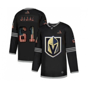 Men's Vegas Golden Knights #61 Mark Stone Black USA Flag Limited Hockey Jersey