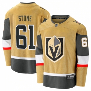 Men's Vegas Golden Knights #61 Mark Stone Fanatics Branded Gold 2020-21 Alternate Premier Breakaway Player Jersey