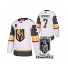 Men's Vegas Golden Knights #7 Alex Pietrangelo White 2023 Stanley Cup Champions Stitched Jersey