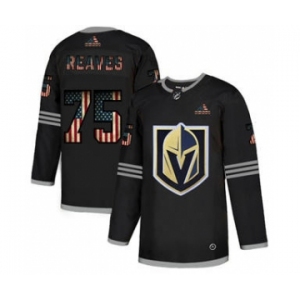 Men's Vegas Golden Knights #75 Ryan Reaves Black USA Flag Limited Hockey Jersey