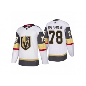 Men's Vegas Golden Knights #78 Pierre-Edouard Bellemare White 2017-2018 Season Jersey