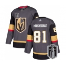 Men's Vegas Golden Knights #81 Jonathan Marchessault Gray 2023 Stanley Cup Final Stitched Jersey