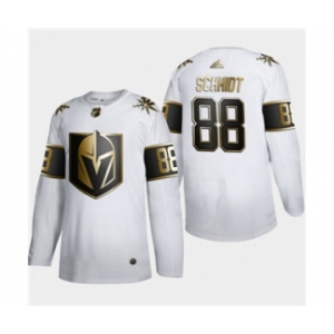 Men's Vegas Golden Knights #88 Nate Schmidt White Golden Edition Limited Stitched Hockey Jersey