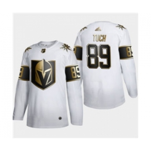 Men's Vegas Golden Knights #89 Alex Tuch White Golden Edition Limited Stitched Hockey Jersey