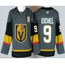 Men's Vegas Golden Knights #9 Jack Eichel Gray Authentic Jersey
