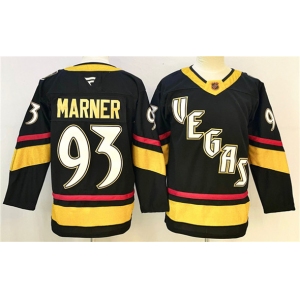 Men's Vegas Golden Knights #93 Mitch Marner Black 2024-25 Stitched Hockey Jersey