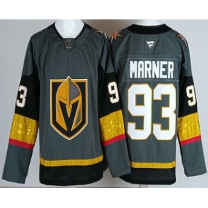Men's Vegas Golden Knights #93 Mitch Marner Gray Authentic Jersey