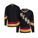 Men's Vegas Golden Knights Blank Black 2022-23 Reverse Retro Stitched Jersey