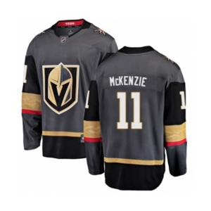 Vegas Golden Knights #11 Curtis McKenzie Authentic Black Home Fanatics Branded Breakaway NHL Jersey