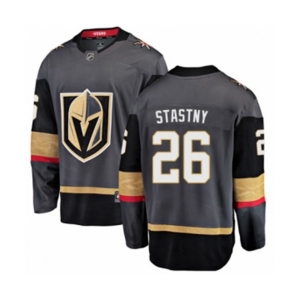 Vegas Golden Knights #26 Paul Stastny Authentic Black Home Fanatics Branded Breakaway NHL Jersey