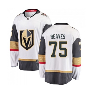 Vegas Golden Knights #75 Ryan Reaves Authentic White Away Fanatics Branded Breakaway NHL Jersey