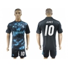 Real Madrid #10 James Away Soccer Club Jersey 4