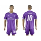 Real Madrid #10 James Away Soccer Club Jersey5