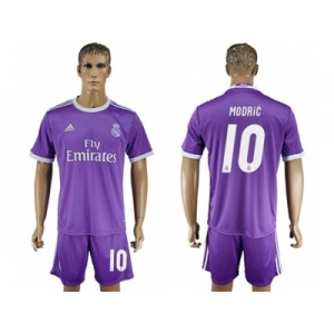 Real Madrid #10 Modric Away Soccer Club Jersey