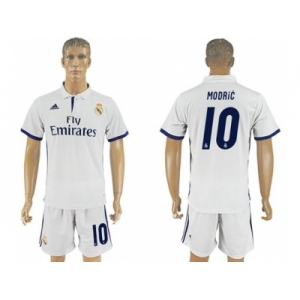 Real Madrid #10 Modric Home Soccer Club Jersey