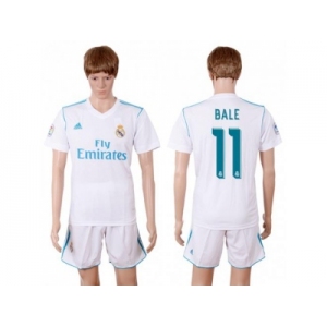 Real Madrid #11 Bale White Home Soccer Club Jersey