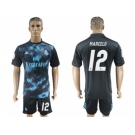 Real Madrid #12 Marcelo Away Soccer Club Jersey 4